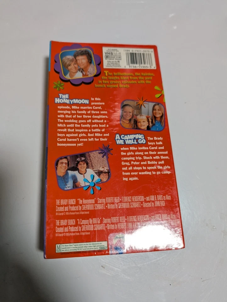 The Brady Bunch Volume 1 VHS Tape 1995 w/ 1969 Premiere, Paramount Pictures Foto 3 de 4