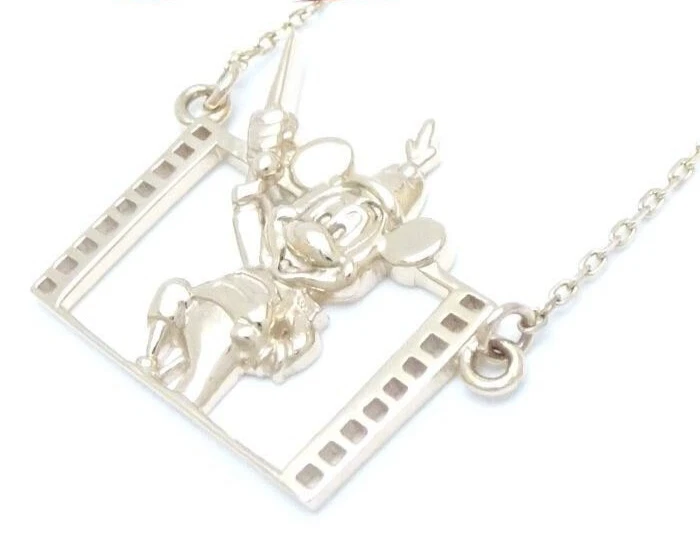 Disney Relief Halskette Parade 90th Jubiläum Mickey Maus K10YG Gelbgold - Bild 3 von 4