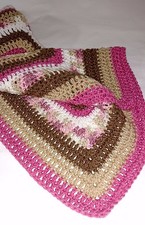 New Soft Handmade Crocheted Preemie Baby Cradle Bassinet Receiving Blanket