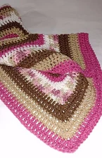 New Soft Handmade Crocheted Preemie Baby Cradle Bassinet Receiving Blanket
