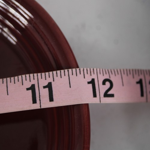 Fiesta Homer Laughun China Burgundy Lead Free 11.25" AS IS Platter - Picture 5 of 7