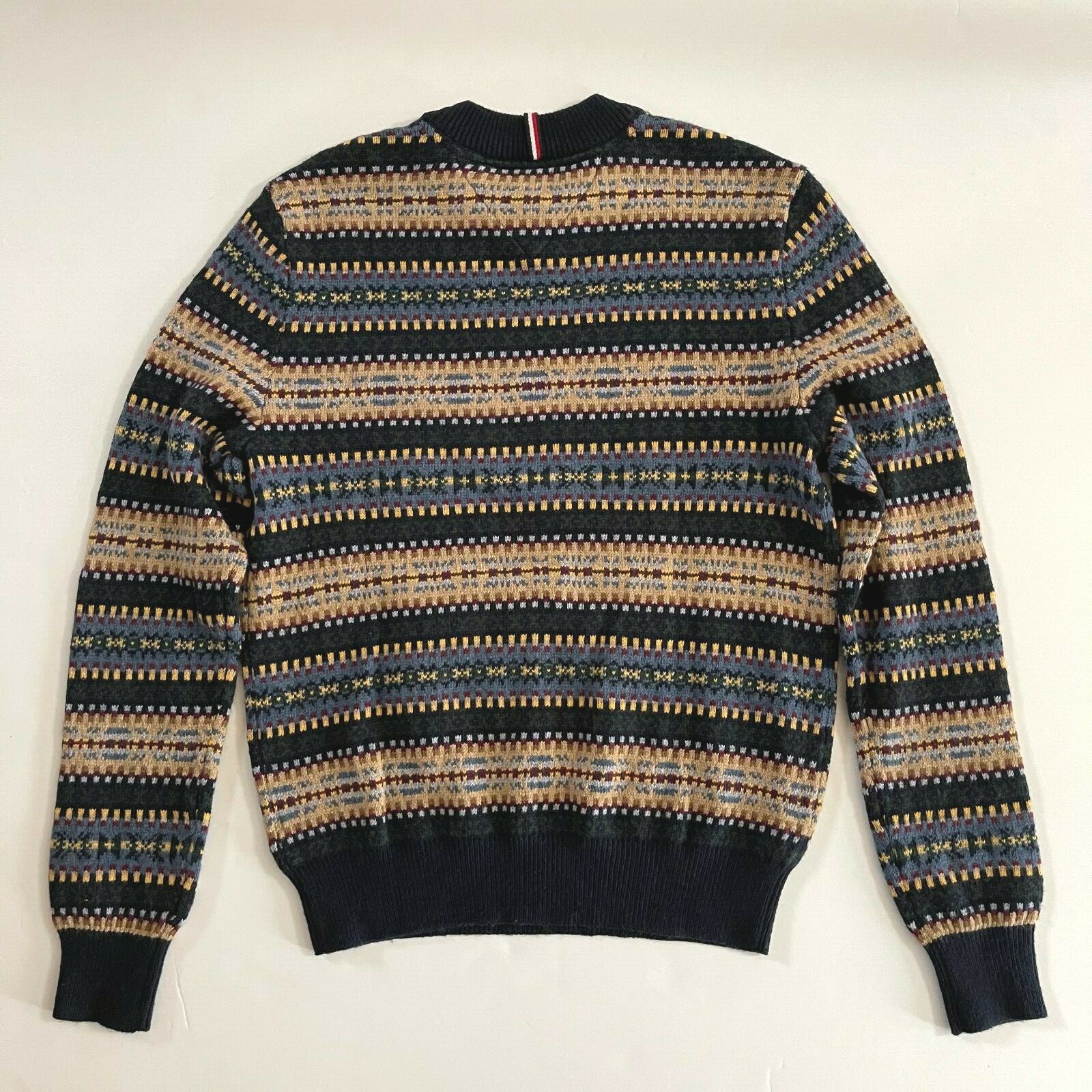 NWT Tommy Hilfiger Men's Essential Fairisle Wool Blend Pullover Crewneck Sweater image 2