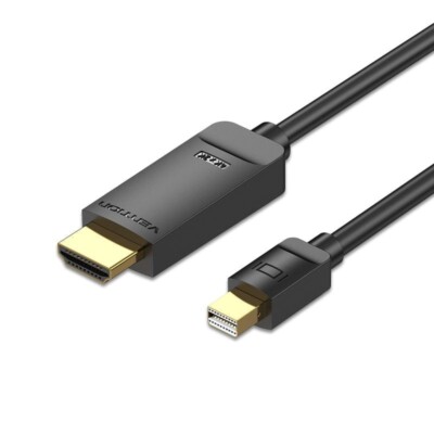 VENTION MINI DP 1.2 TO HDMI 1.4 4K 2M CABLE 1 Year FOR HD TV / Projector / Mon