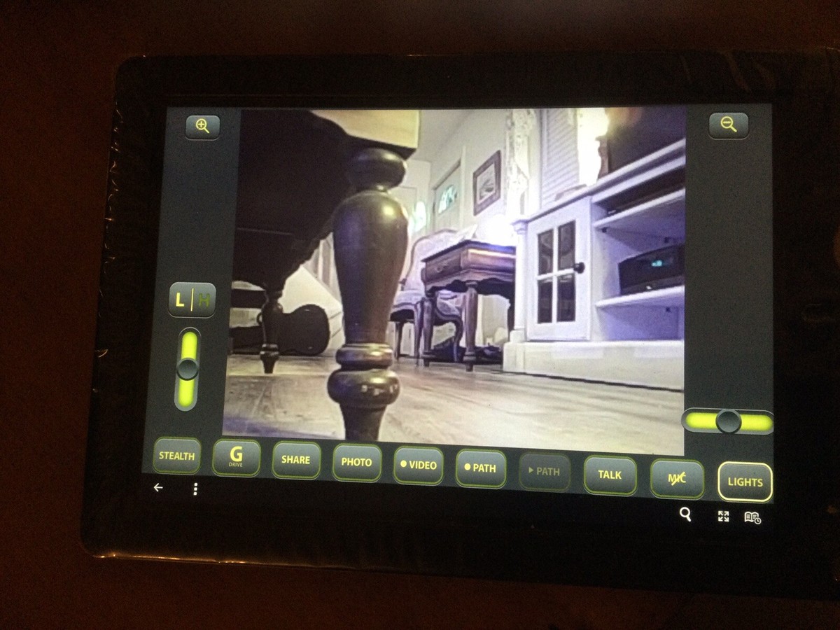 Brookstone RC Rover Revolution Remote Control Spy Car App