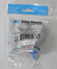 John Guest Angle Stop Valve Push Fit 3/8" x 3/8" x 3/8" Lead Free ASVPP2LF