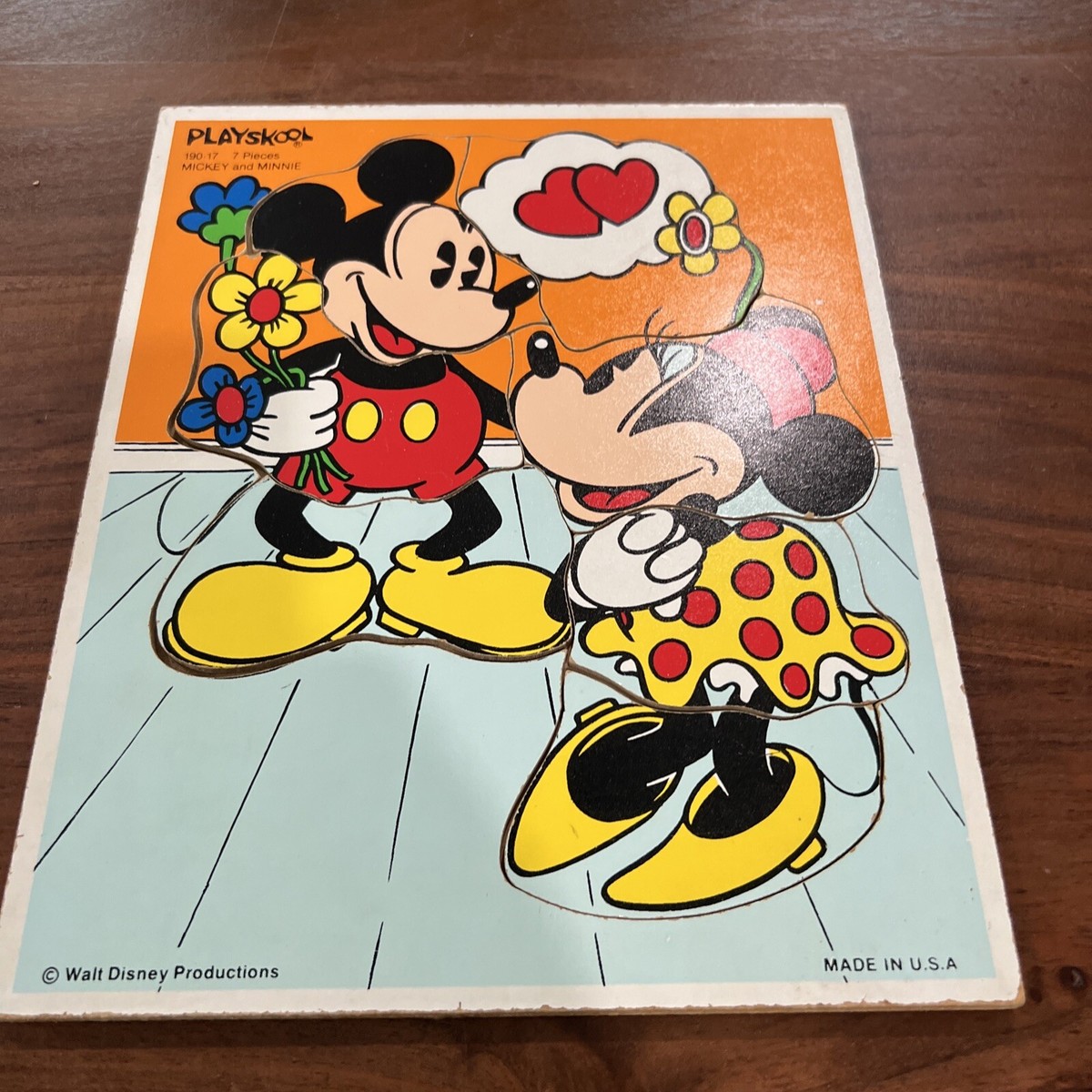 Walt Disney Mickey Mouse パズル ディズニー　ビンテージ Vintage Puzzle, Walt Disney, Mickey Mouse, Gardening - Etsy