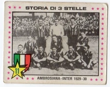 figurine PANINI FOOTBALLERS 1979/80 number 390 AMBROSIANA-INTER 1929-30
