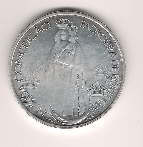 PORTUGAL, 1000 ESCUDOS PLATA (28 grs ley 500 mls) 1996 350 ANIV. CANONIZACIÓN VI