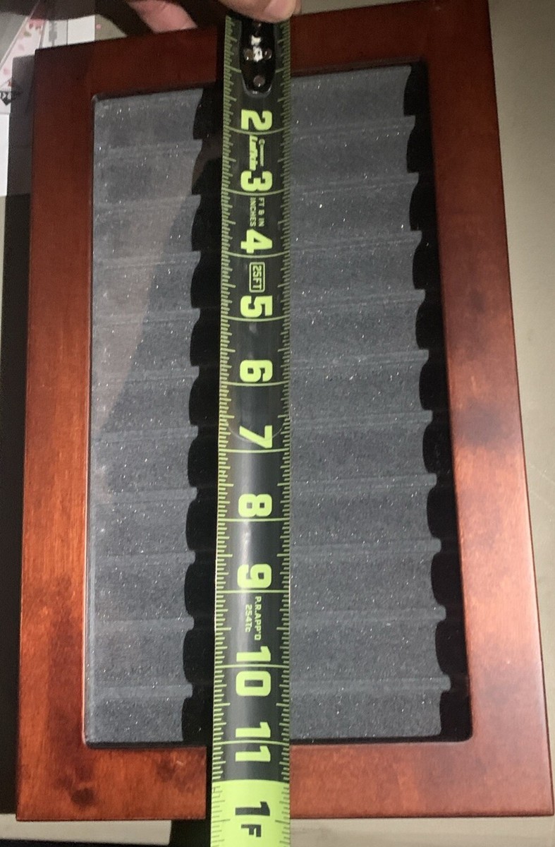 筆記具 STACK & STORE WOOD PEN TRAY CLEAR LID Wood Pen Display Case w/ Clear Lid - Holds 11 Pens | Galen