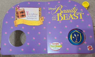 Disney's Beauty & The Beast See N Say Talking Book Mid 90s | eBay