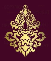 Large Wall Damask Faux Mural Design 1019 Stencil Size 12 X 12 Pattern Size... on sale Large Wall Damask Faux Mural Design 1019 Stencil Size 12 X 12 Pattern Size... on sale