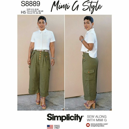 SIMPLICITY Sewing Pattern 8889 Misses Plus Ladies Women Trousers, Blouse  16-24 - Picture 1 of 6