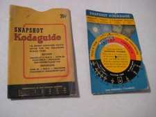 Vintage Kodak Snapshot Kodaguide Handy Photo Exposure Calculator