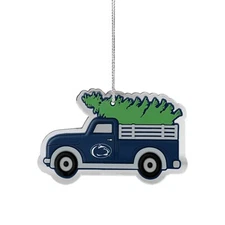 Penn State PSU Christmas Tree Holiday Flat Ornament - Truck with Tree - Logo