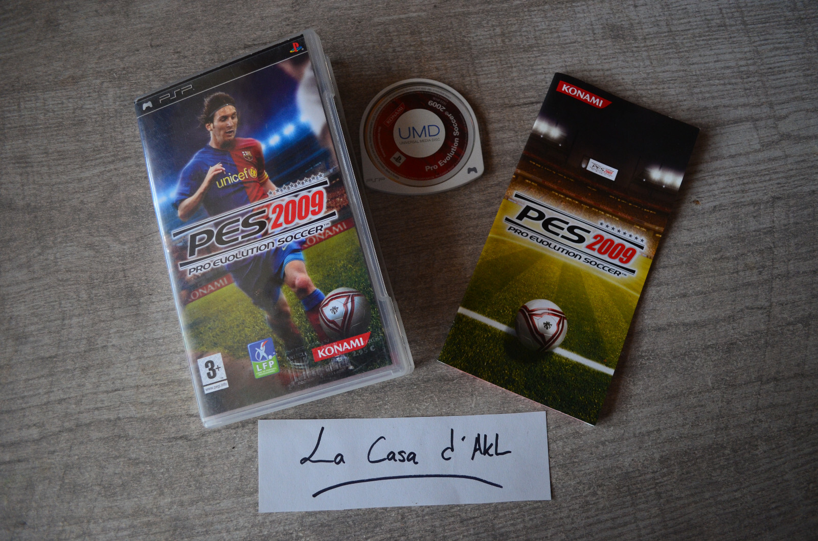 Pro evolution Soccer 2009 PES complet sur Playstation Portable - PSP - FR TBE