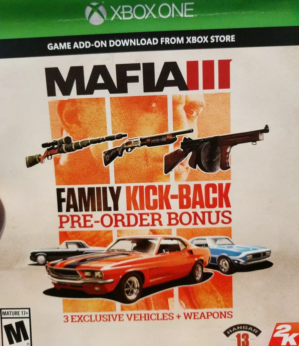 Xbox One Mafia 3 Family Kick-Back Add-on