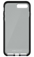 Funda protectora Tech21 Evo Check para iPhone 8 Plus y iPhone 7 Plus negra ahumada