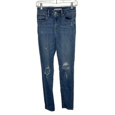 Levi  s Womens 721 High Rise Skinny Jeans size 26 Distressed Grunge