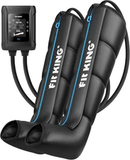 Professional Air Compression Leg Recovery System, Cordless Rechargeable Leg Comp