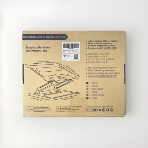 Laptop Stand Ergonomic Portable Laptop Riser Adjustable Height Laptop Holder - Picture 8 of 11