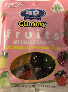 Amos 4d Gummy Fruits Hot Tiktok Candy Ebay