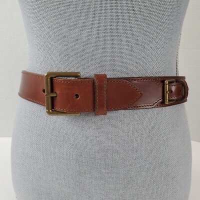 Ralph Lauren Equestrian Belt. Rich dark brown with brass hardware Vintage Vintage Rare Ralph Lauren Equestrian Belt Tri Strap Leather  main image 3