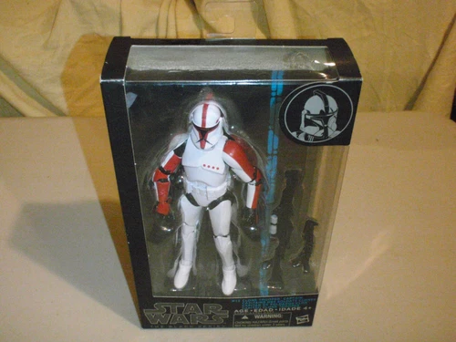 STAR WARS BLACK SERIES #13 CLONE TROOPER CAPTAIN OPEN BOX