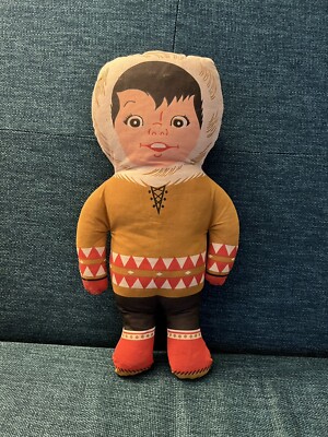 Vintage Eskimo Pie Plush Rag Doll