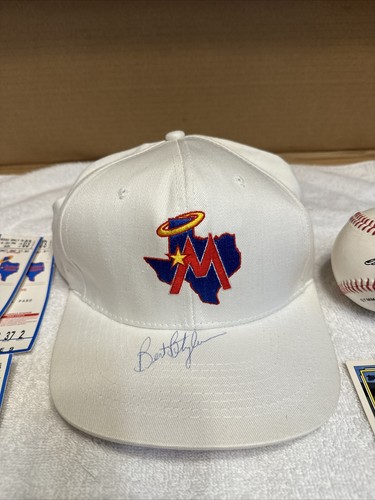 Vintage 1992 Bert Blyleven Autographed Midland Angels Cap With Other Collectible - Picture 2 of 15