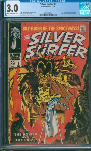 Silver Surfer #3 (1968) ⭐ CGC 3.0 ⭐ 1st App of Mephisto! Silver Age Marvel Comic