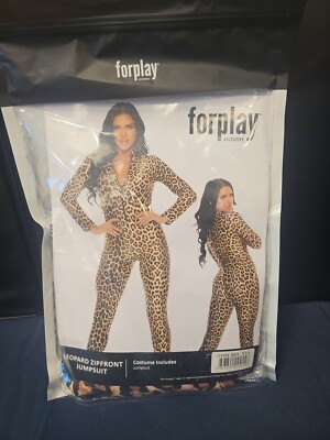 Forplay - Leopard Zipfront  Jumpsuit XS/S