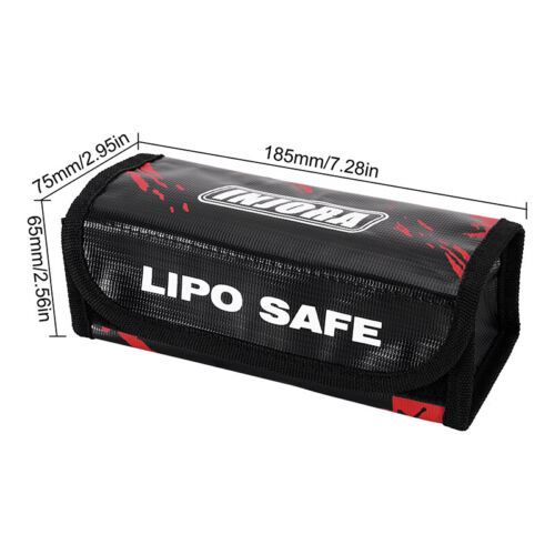 INJORA 2PCS LiPo Battery Safe Bag Storage Pouch (185*75*65mm) - Picture 2 of 7