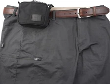 Belt Pouch for Men Women YKK Zippers, EDC Belt Pouch Bag Side Gusset Design