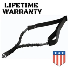 UTG Tactical Rifle Single Point Bungee Sling QD Swivel Adjustable 42" to 58"