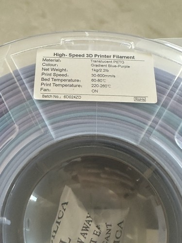 iemai 3D Drucker Filament Transparent Blau/Lila Open Box - Bild 5 von 8