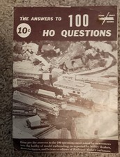 HO Scale Model Trains Magazine Booklet Beginners Edition Question Answers 1960