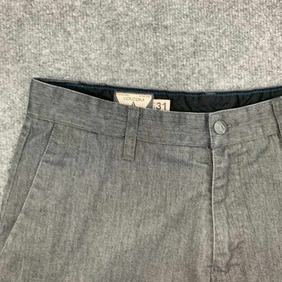 Volcom Walkshorts Mens 31 Graphite Flat Front Relaxed Fit Frickin Modern Chino - Image 3 of 4