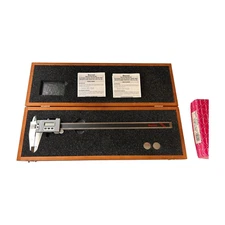 Starrett # 721BZ-12/300 Digital Caliper, 0-12"/0-300Mm Range, in wooden case
