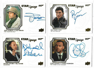 2021 James Bond Villains & Henchmen - Autograph & Relic Card Selection NM