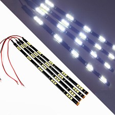 G4 Automotive 4x 12in 30cm Flexible Led Strips 5050 Car Under Dash Light White