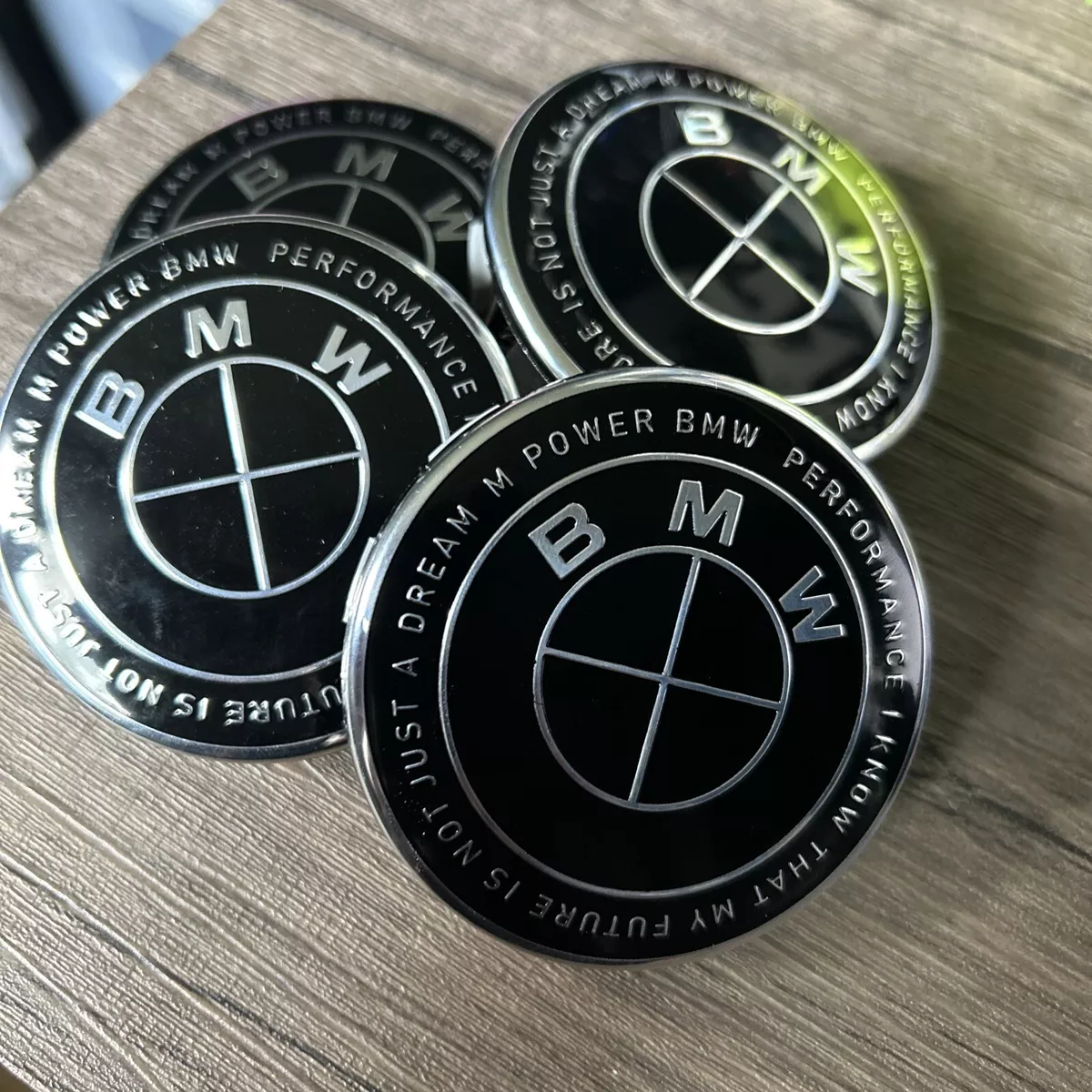 Bmw wheel center caps black deals