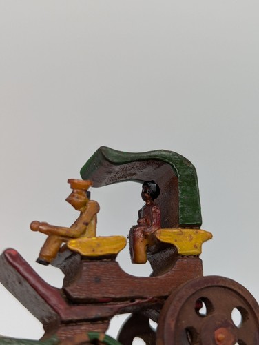 Vintage Miniature Horse Drawn Wooden Wagon Dollhouse Size - Picture 8 of 14