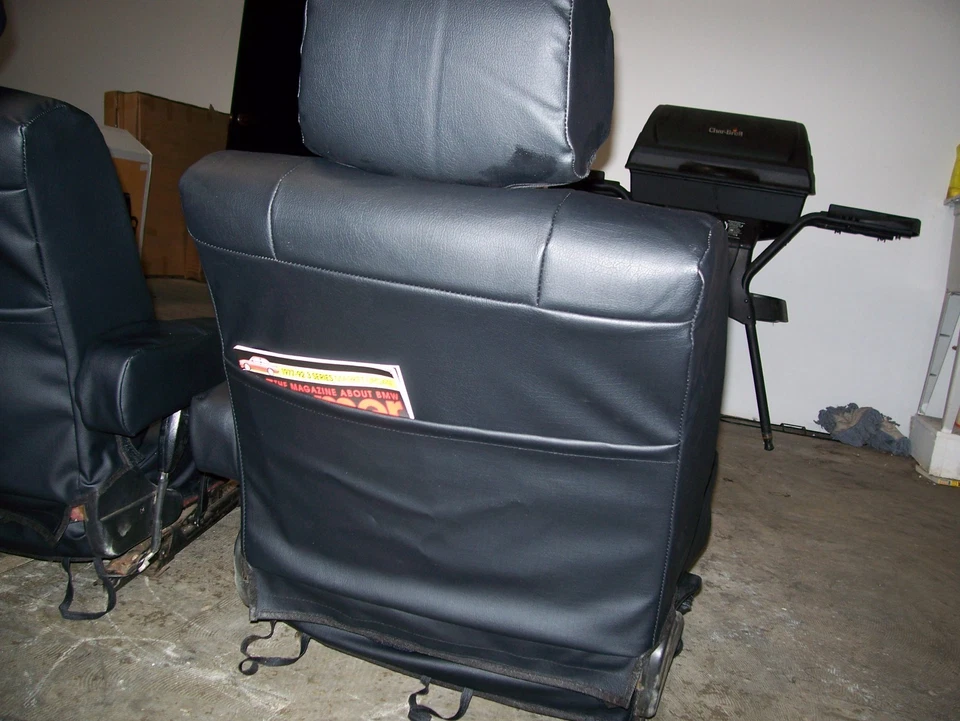 FUNDAS ASIENTO DELANTERAS IGGEE S. CUERO AJUSTE PERSONALIZADO BMW SERIE E23 7 1977-1986 Foto 3 de 4