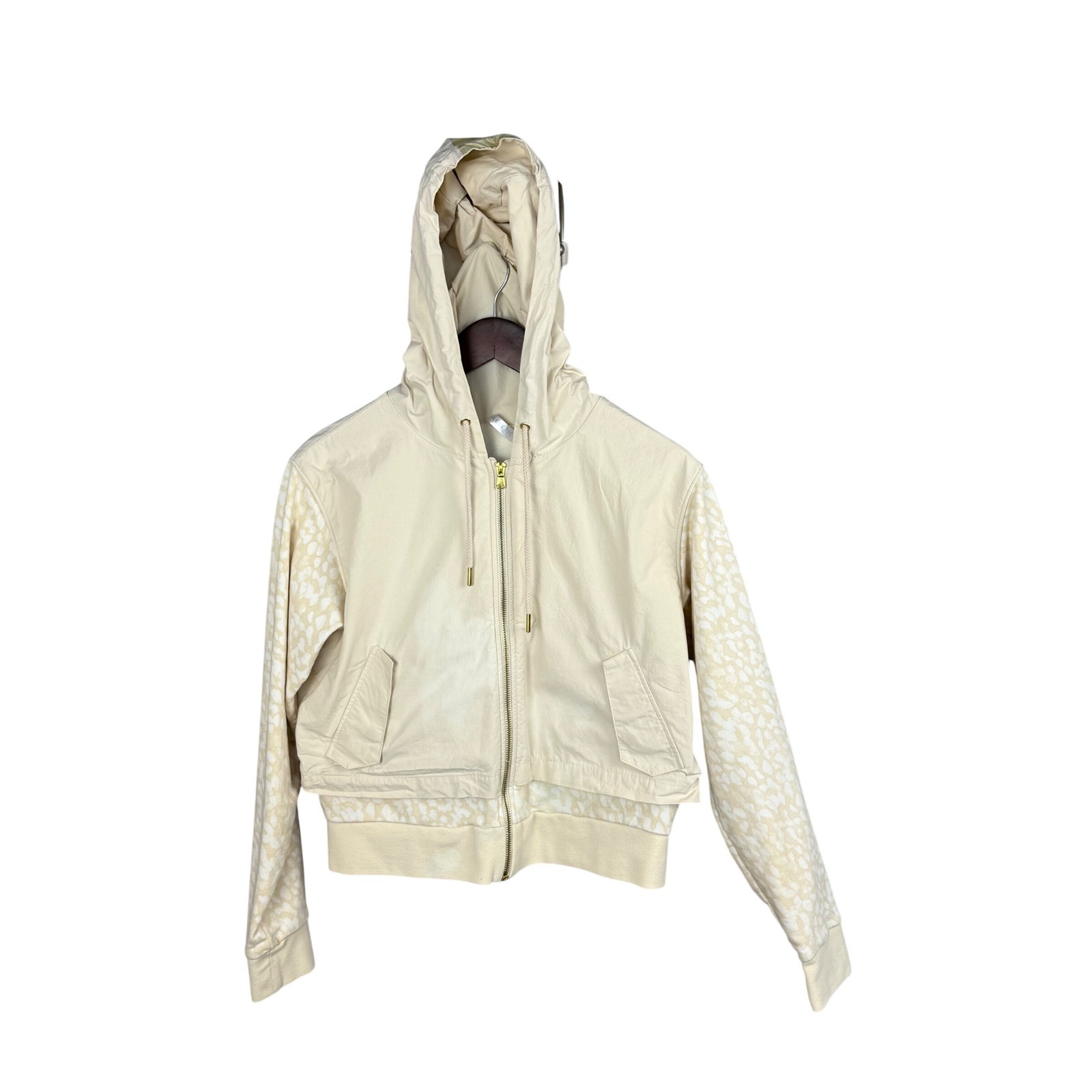 Fabletics Leopard Print Bomber Jacket Women's XS … - image 1