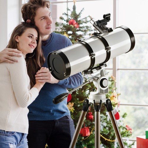 650130 Newtonian Reflector Telescope 130X with Adjustable Tripod Mobile Holder - Picture 9 of 9