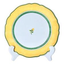 Wedgwood SUMMER DREAM Sun Yellow Green Rose Porcelain 7.5” Bread & Butter Plate