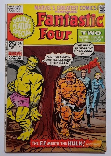 Fantastic Four #12, #31 In Marvel's Greatest Comics #29 1st Mtg With Hulk