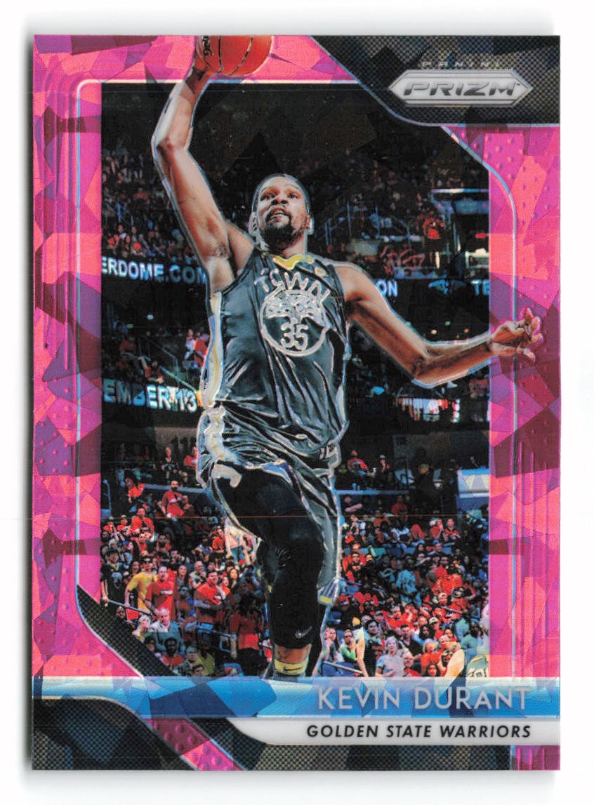 2018-19 Panini Prizm Kevin Durant Prizms Pink Ice #252 Golden State Warriors
