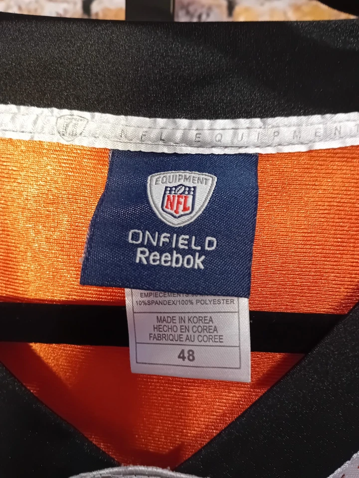 Camiseta de fútbol Reebok para hombre Andy Dalton Cincinnati Bengals #14 blanca talla 48 Foto 3 de 4