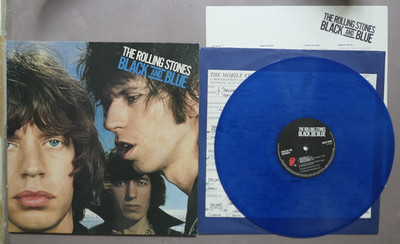 Rolling Stones   Black and Blue LP Blue Vinyl Wax COC 59106 Holland 1976 MINT-